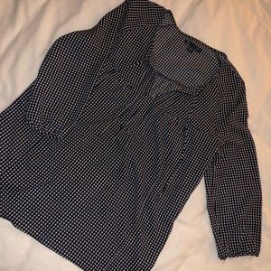 Gap black/white blouse